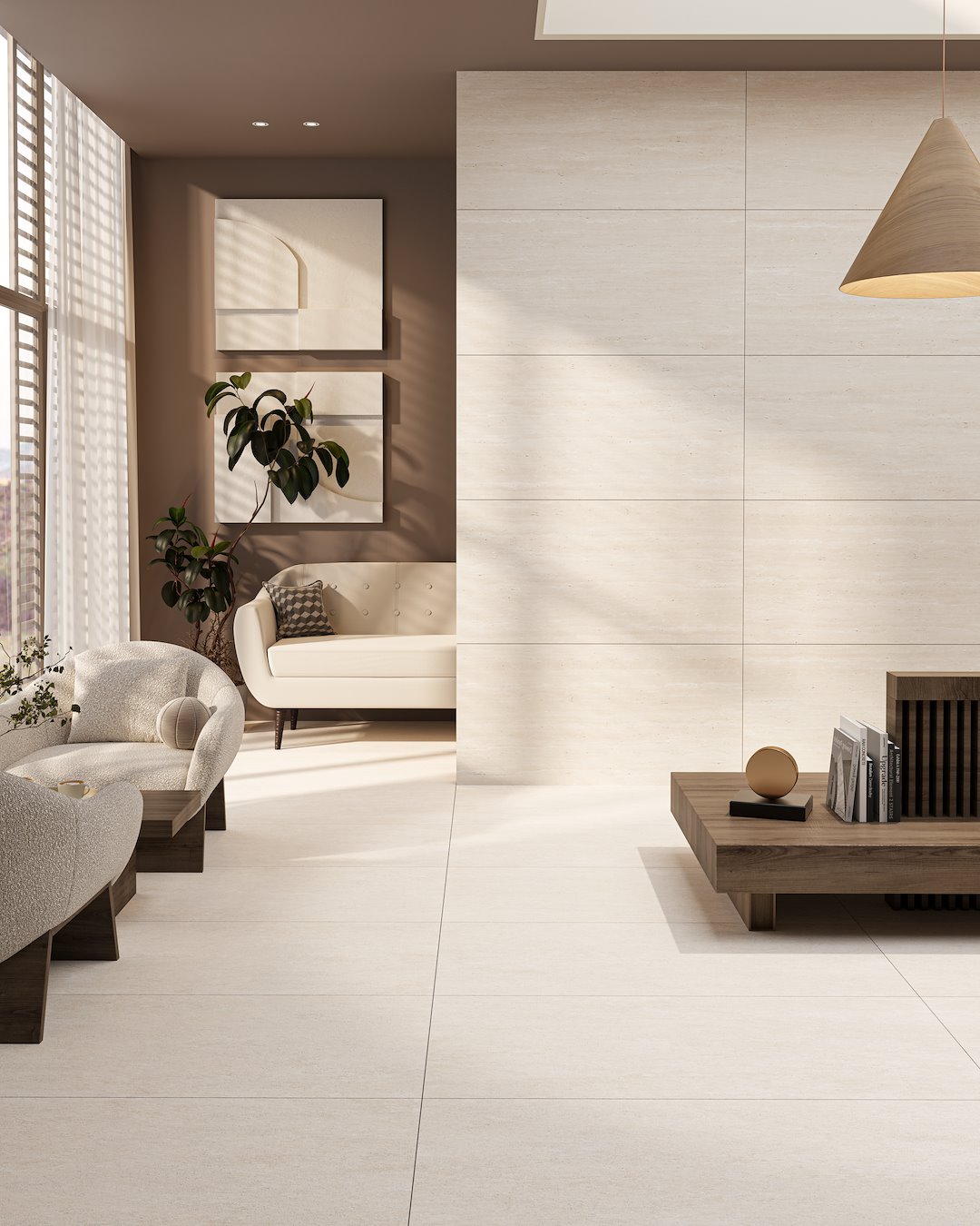 MARMO TRAVERTINO BONE 60X120 (1,44) MATT